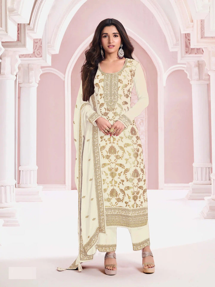 Partywear Embroidered Pakistani Salwar Suit for Women