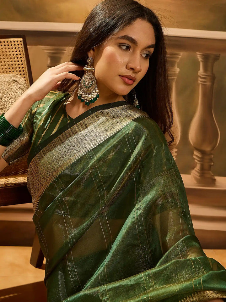 Designer Khadi Organza Saree for Women Party & Festive Look