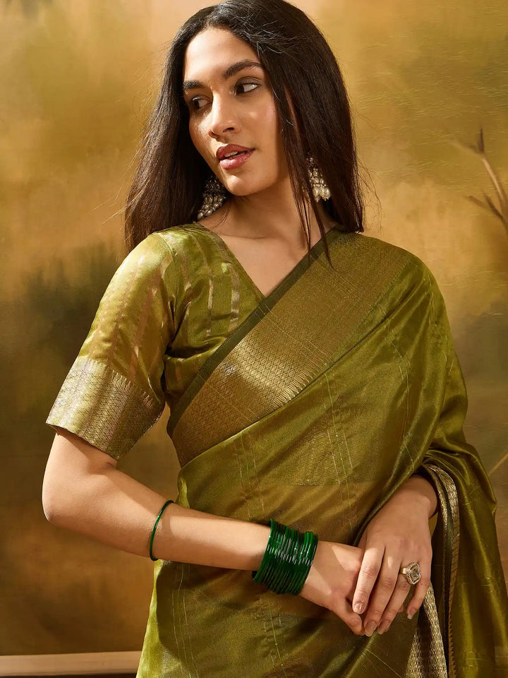 Designer Khadi Organza Saree for Women Party & Festive Look
