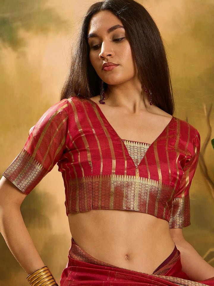 Designer Khadi Organza Saree for Women Party & Festive Look
