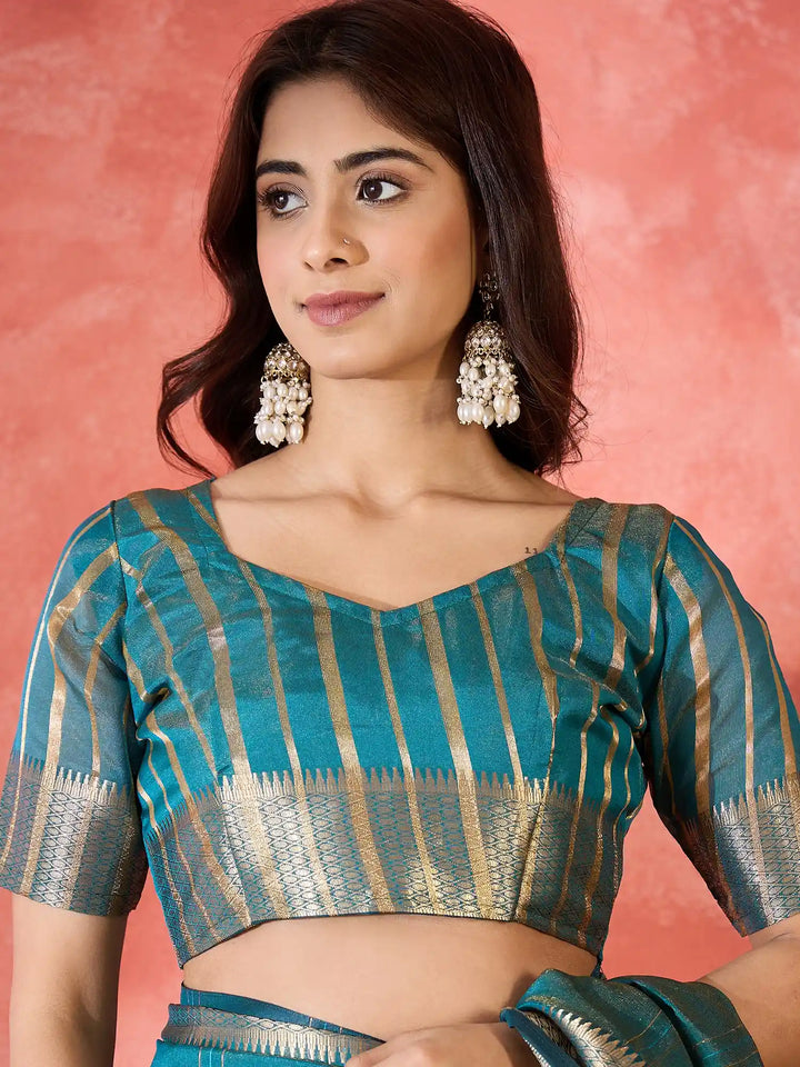 Designer Khadi Organza Saree for Women Party & Festive Look