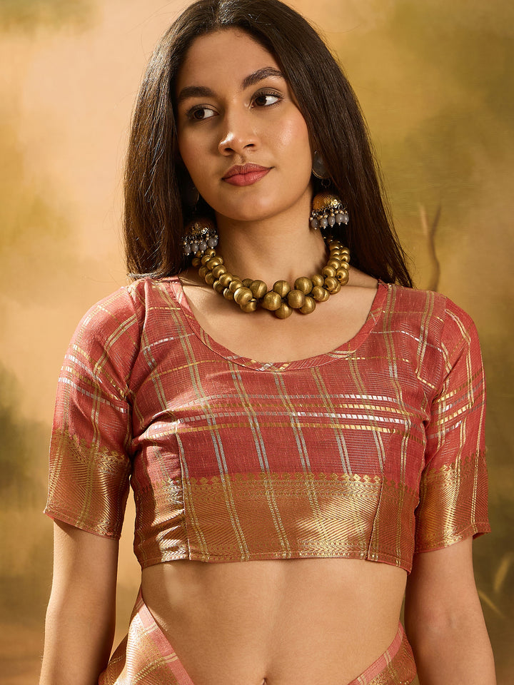 Elegant Khadi Organza Saree with Jacquard Design Festive Wear Look