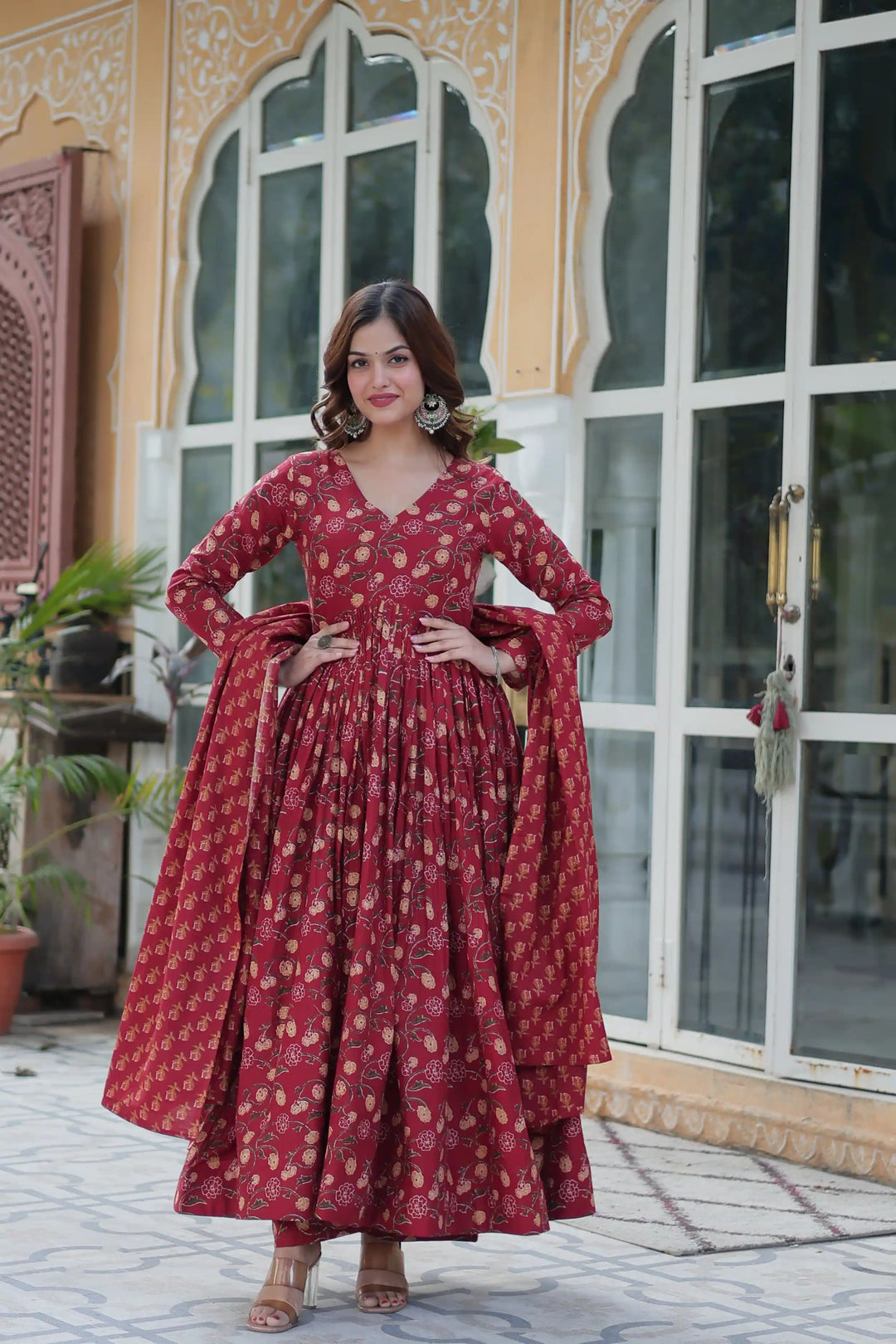 Stylish Cotton Salwar Kameez with Beautiful Designer Print