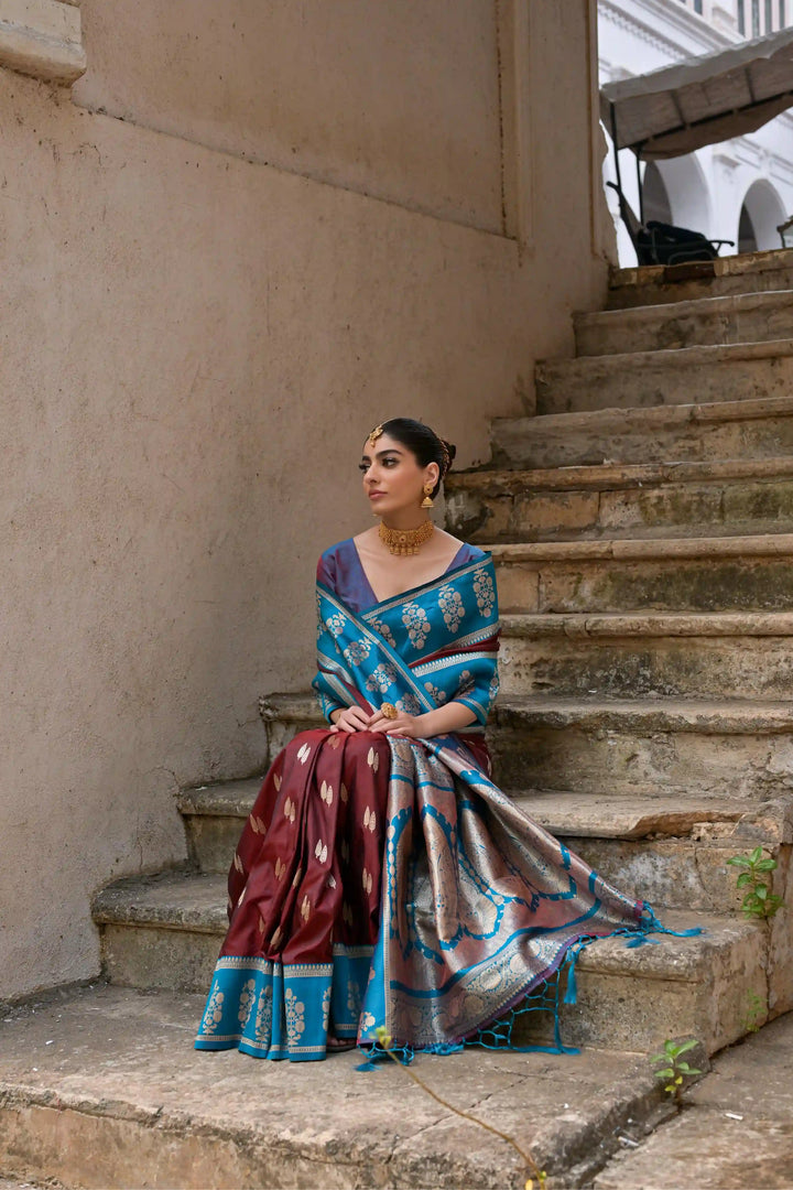 Premium Banarasi Silk Saree with Rich Designer Finish