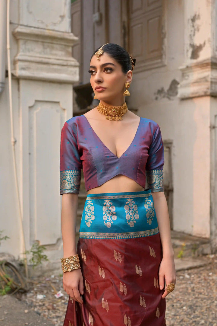 Premium Banarasi Silk Saree with Rich Designer Finish
