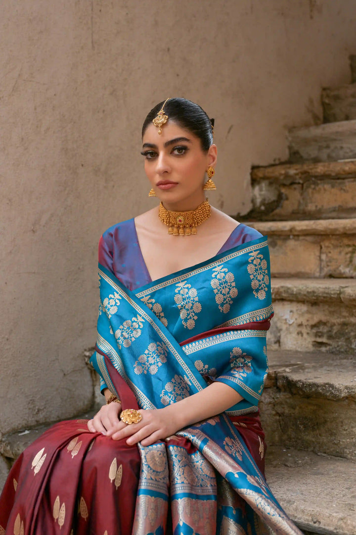 Premium Banarasi Silk Saree with Rich Designer Finish