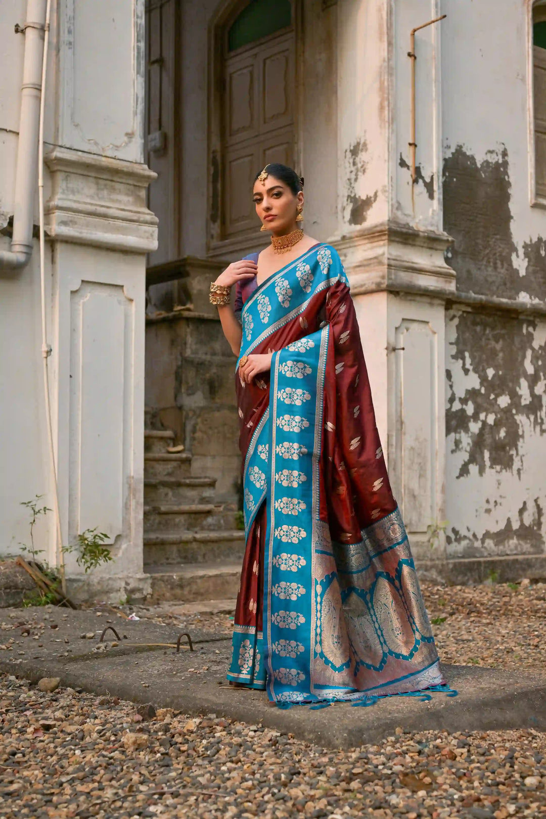 Premium Banarasi Silk Saree with Rich Designer Finish