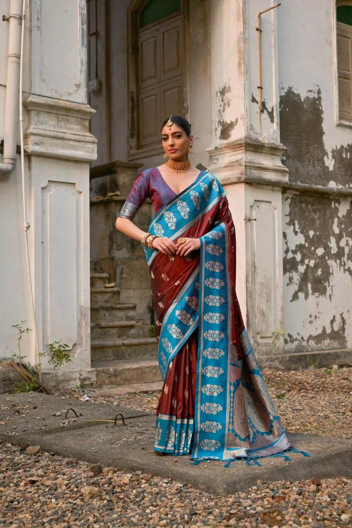 Premium Banarasi Silk Saree with Rich Designer Finish
