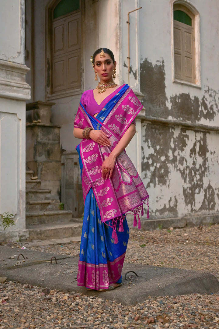 Premium Banarasi Silk Saree with Rich Designer Finish