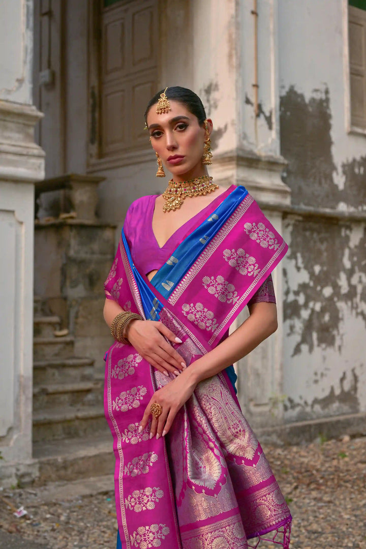 Premium Banarasi Silk Saree with Rich Designer Finish