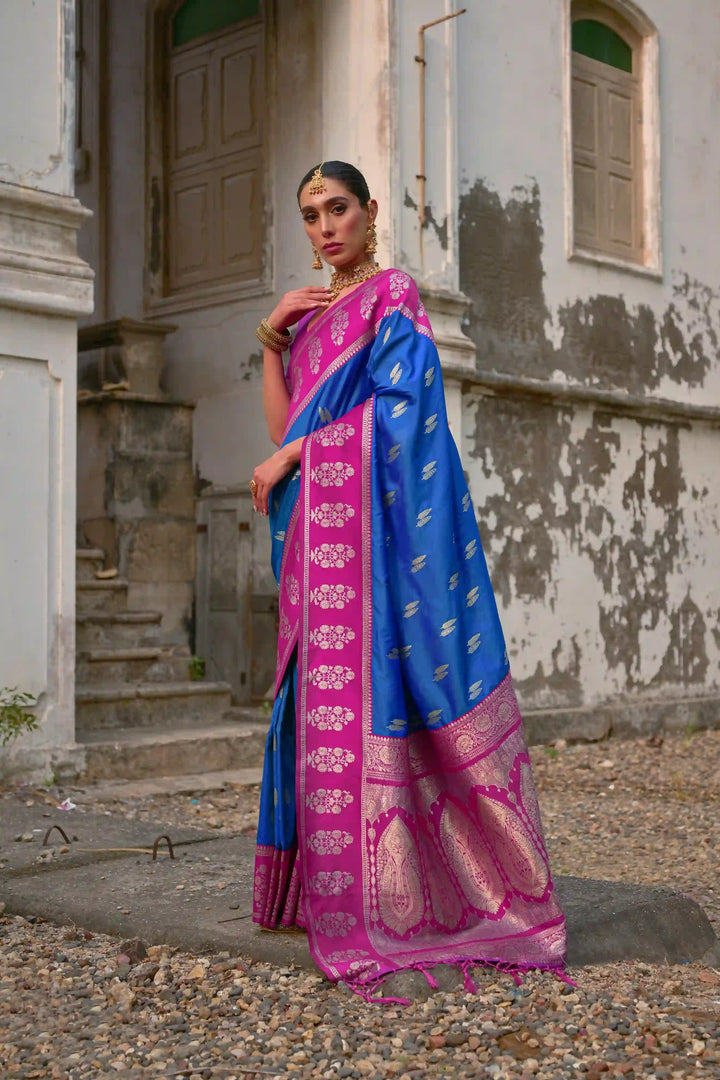 Premium Banarasi Silk Saree with Rich Designer Finish