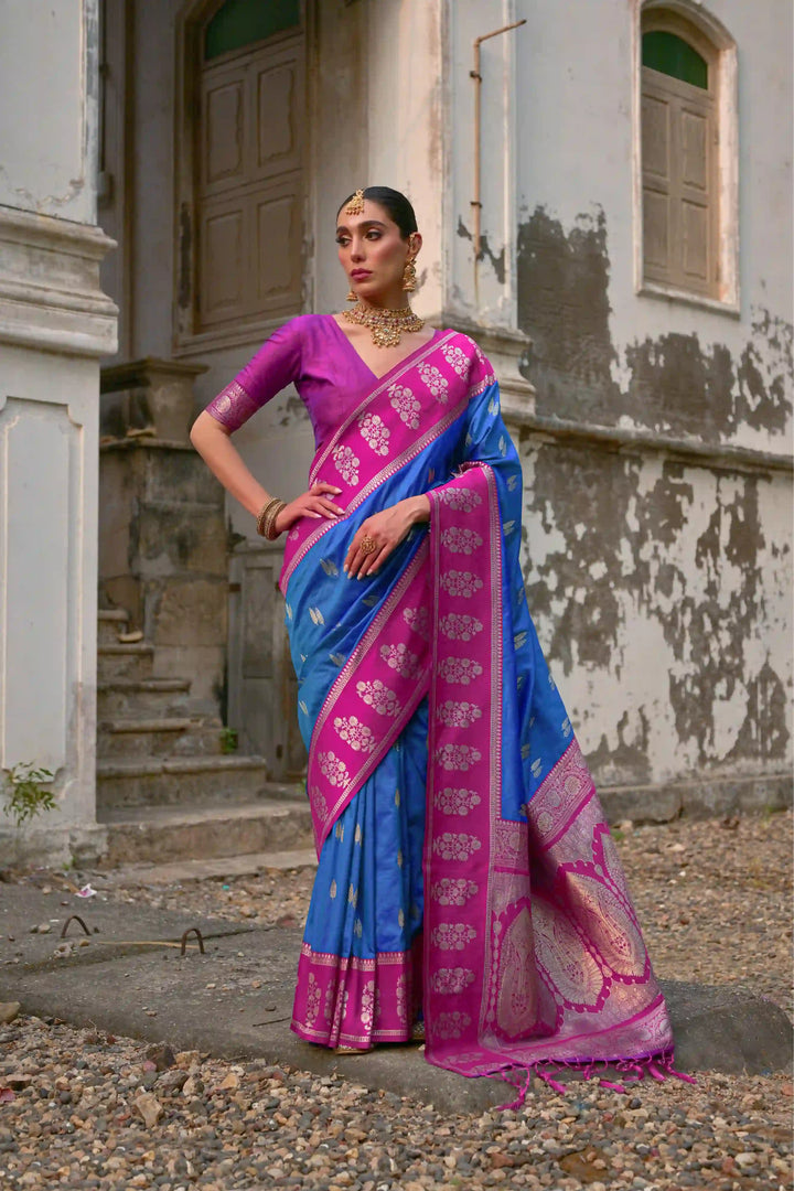 Premium Banarasi Silk Saree with Rich Designer Finish