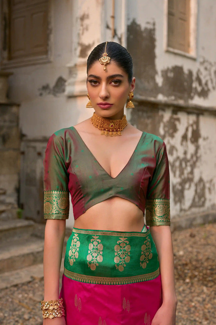 Premium Banarasi Silk Saree with Rich Designer Finish
