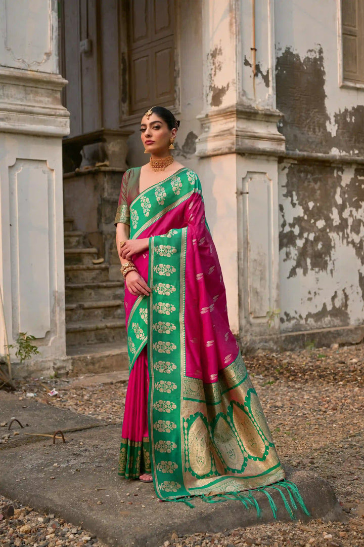 Premium Banarasi Silk Saree with Rich Designer Finish