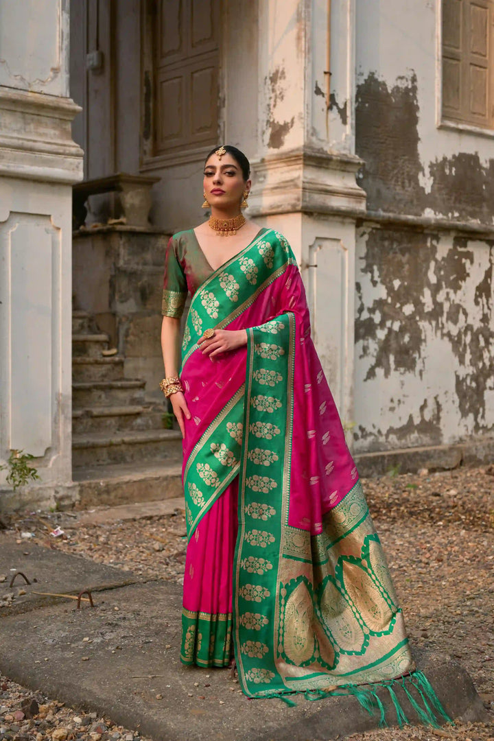 Premium Banarasi Silk Saree with Rich Designer Finish