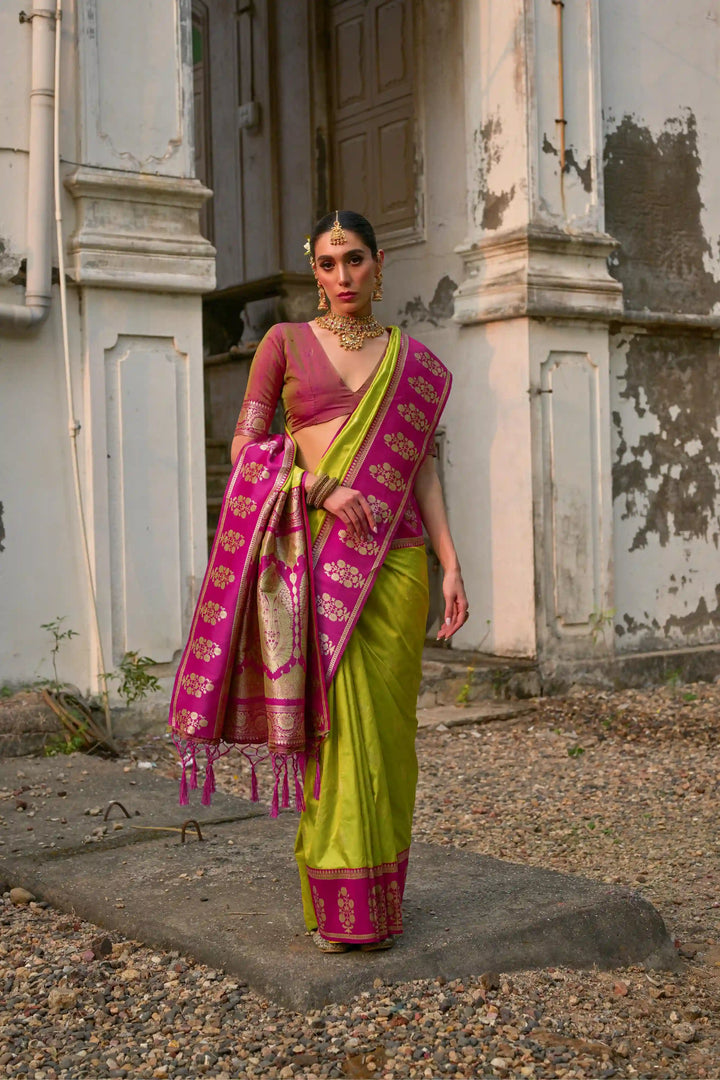 Premium Banarasi Silk Saree with Rich Designer Finish