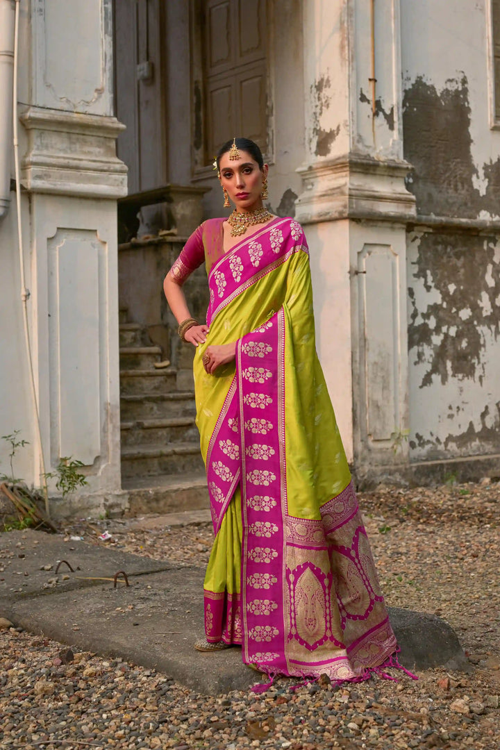 Premium Banarasi Silk Saree with Rich Designer Finish