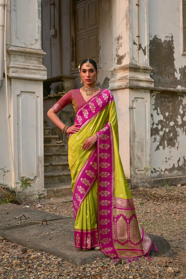 Premium Banarasi Silk Saree with Rich Designer Finish