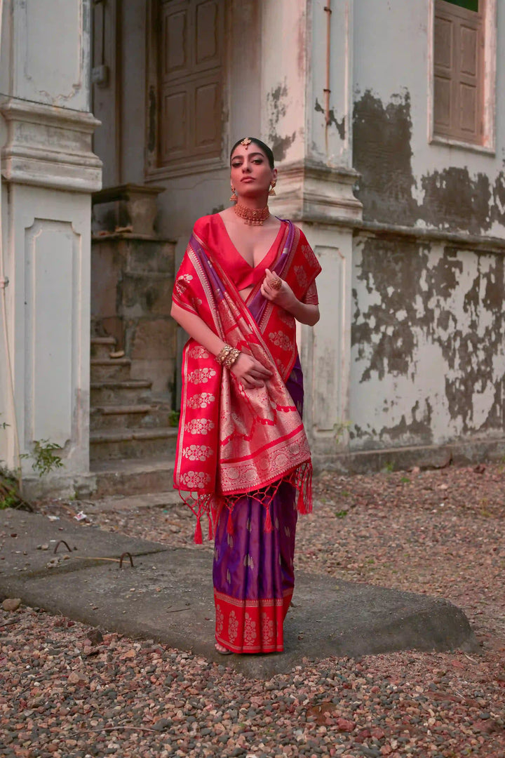 Premium Banarasi Silk Saree with Rich Designer Finish