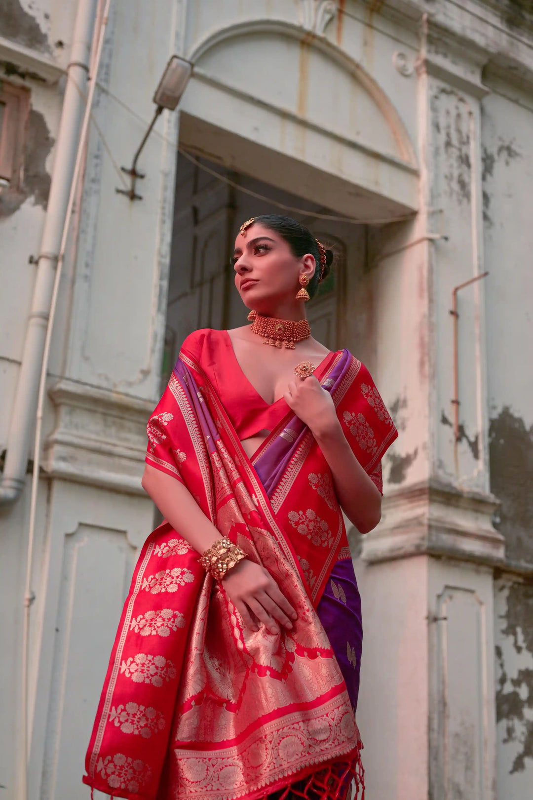Premium Banarasi Silk Saree with Rich Designer Finish