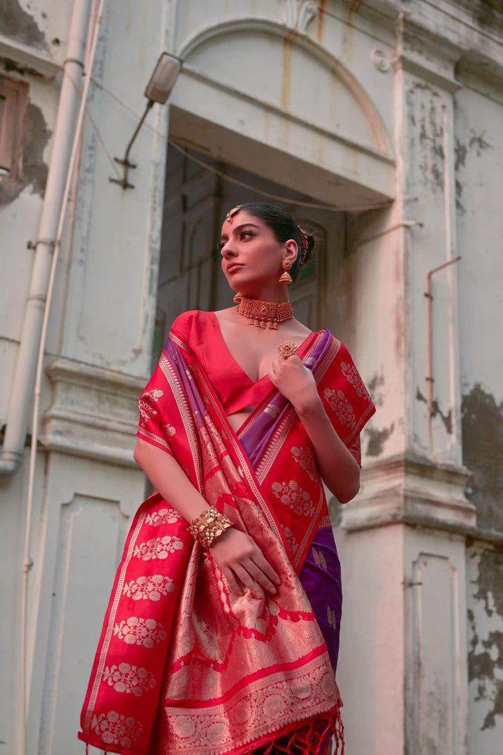Premium Banarasi Silk Saree with Rich Designer Finish