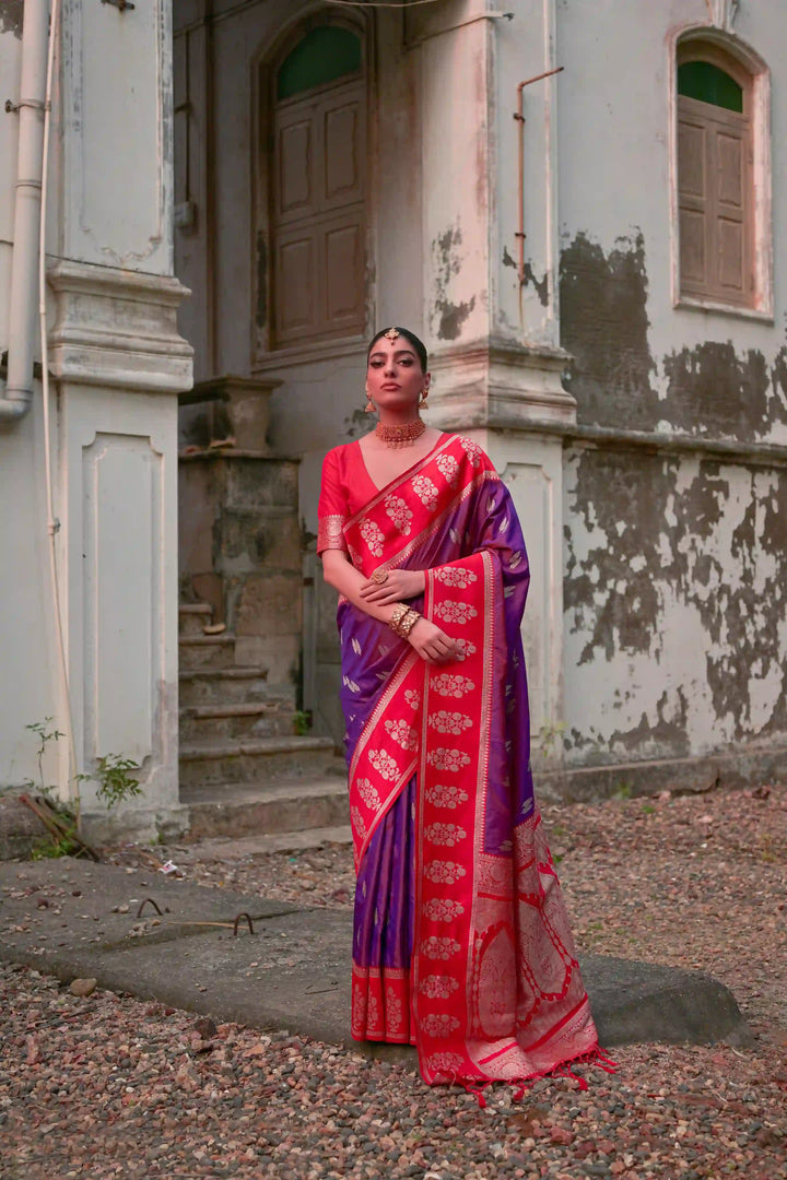 Premium Banarasi Silk Saree with Rich Designer Finish