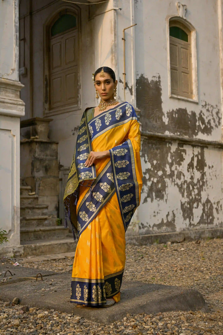 Premium Banarasi Silk Saree with Rich Designer Finish