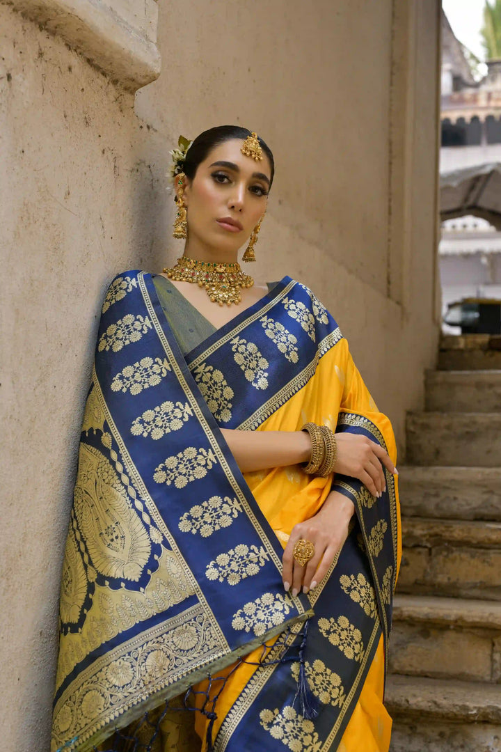 Premium Banarasi Silk Saree with Rich Designer Finish