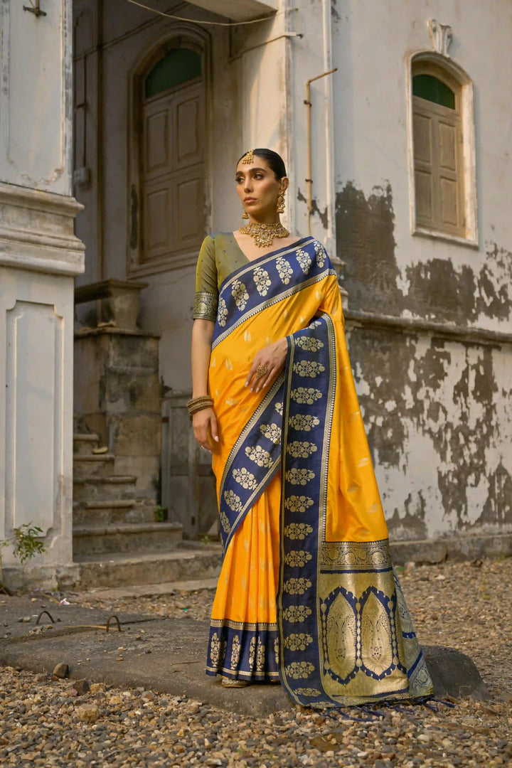 Premium Banarasi Silk Saree with Rich Designer Finish