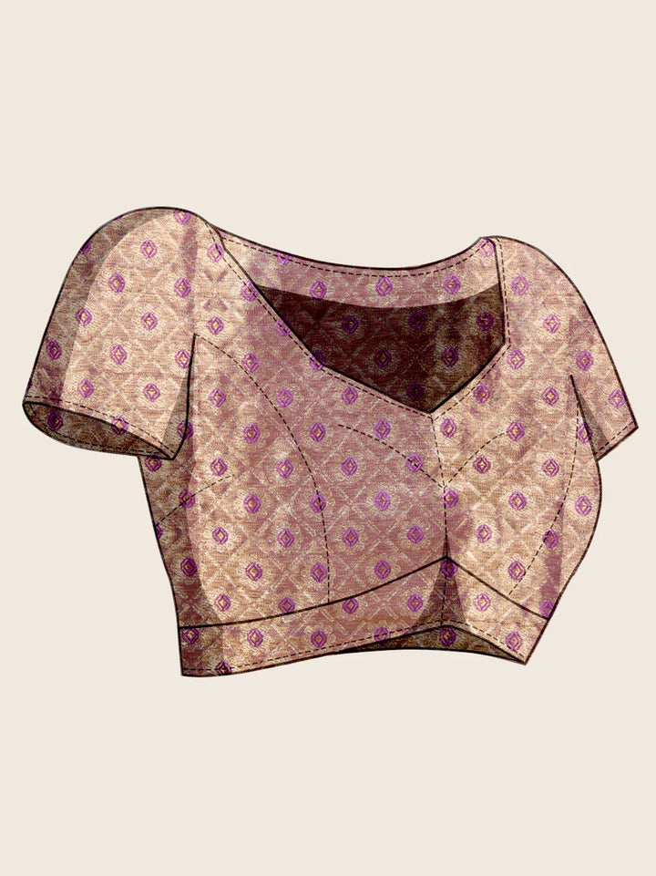 Beautiful Gray Soft Silk Saree with Heavy Jari Work Blouse