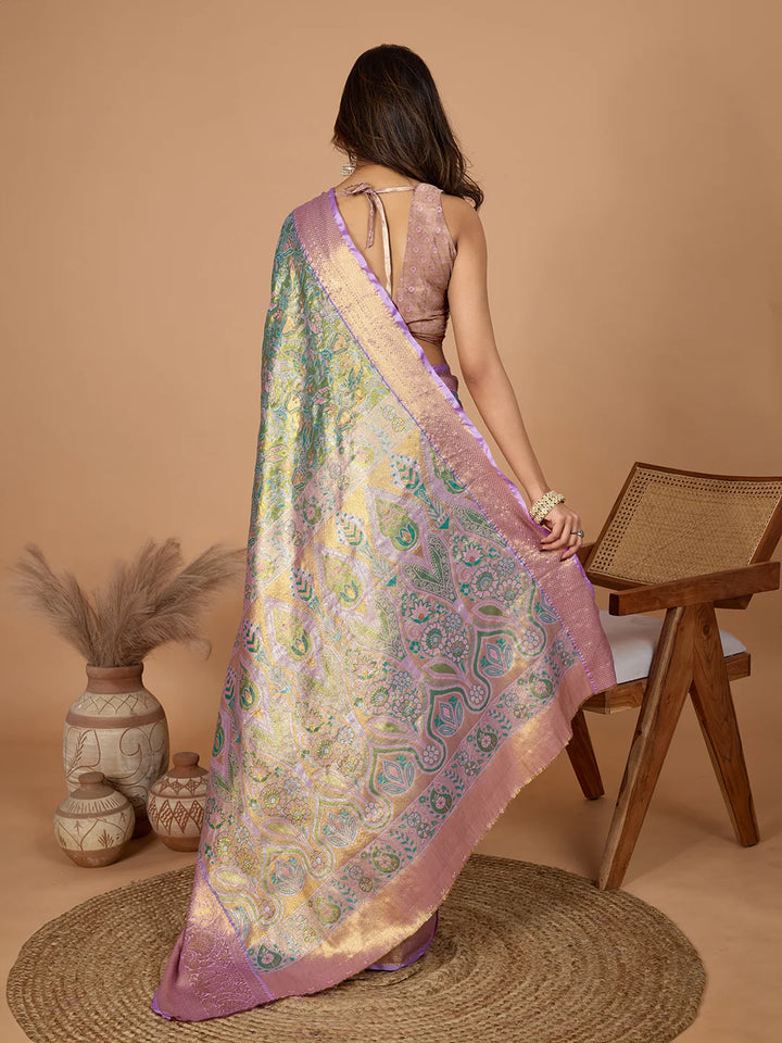 Eye-Catching Light Green Saree in Soft Silk for All Occasions