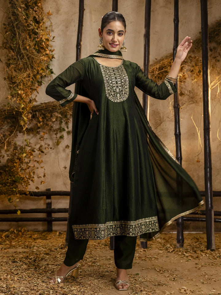 Eye-Catching Embroidered Salwar Kameez with Soft Dupatta