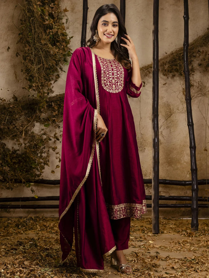 Eye-Catching Embroidered Salwar Kameez with Soft Dupatta