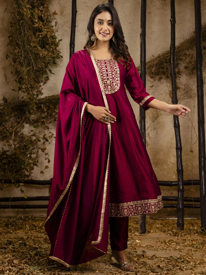 Eye-Catching Embroidered Salwar Kameez with Soft Dupatta