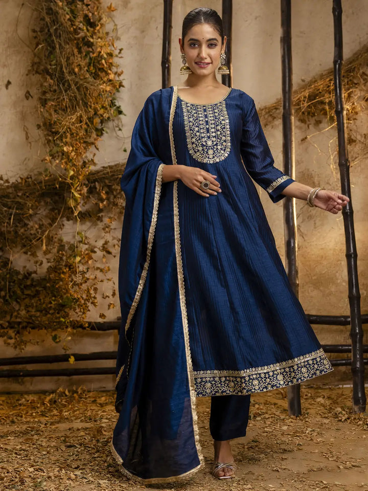 Eye-Catching Embroidered Salwar Kameez with Soft Dupatta