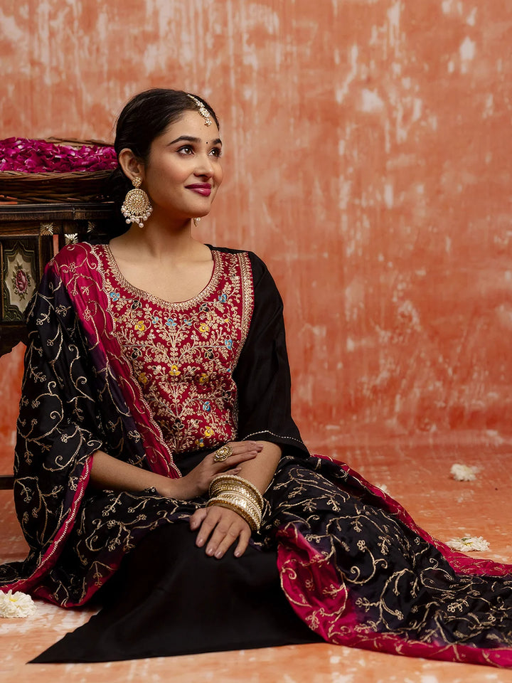Trendy Viscose Rayon Suit with Chinon Dupatta for Women
