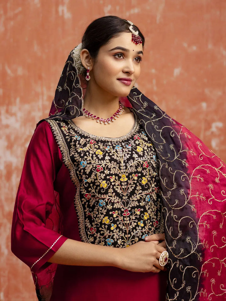 Trendy Viscose Rayon Suit with Chinon Dupatta for Women