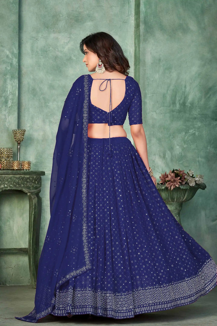 Stunning Embroidered Georgette Lehenga for Special Occasions