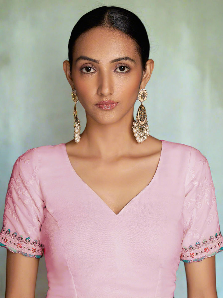 Vibrant color luxurious fabric exclusive attire crafted for elegance and style.