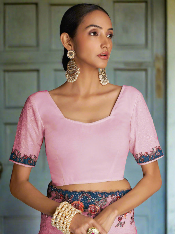 Vibrant color luxurious fabric exclusive attire crafted for elegance and style.