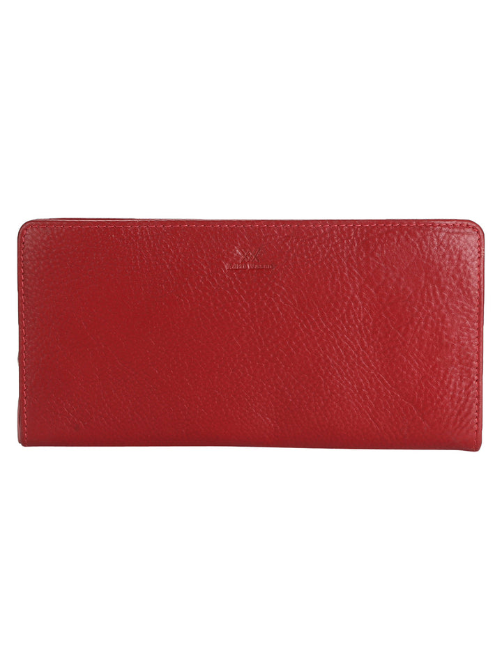 Casual Maroon Genuine Leather Wallet