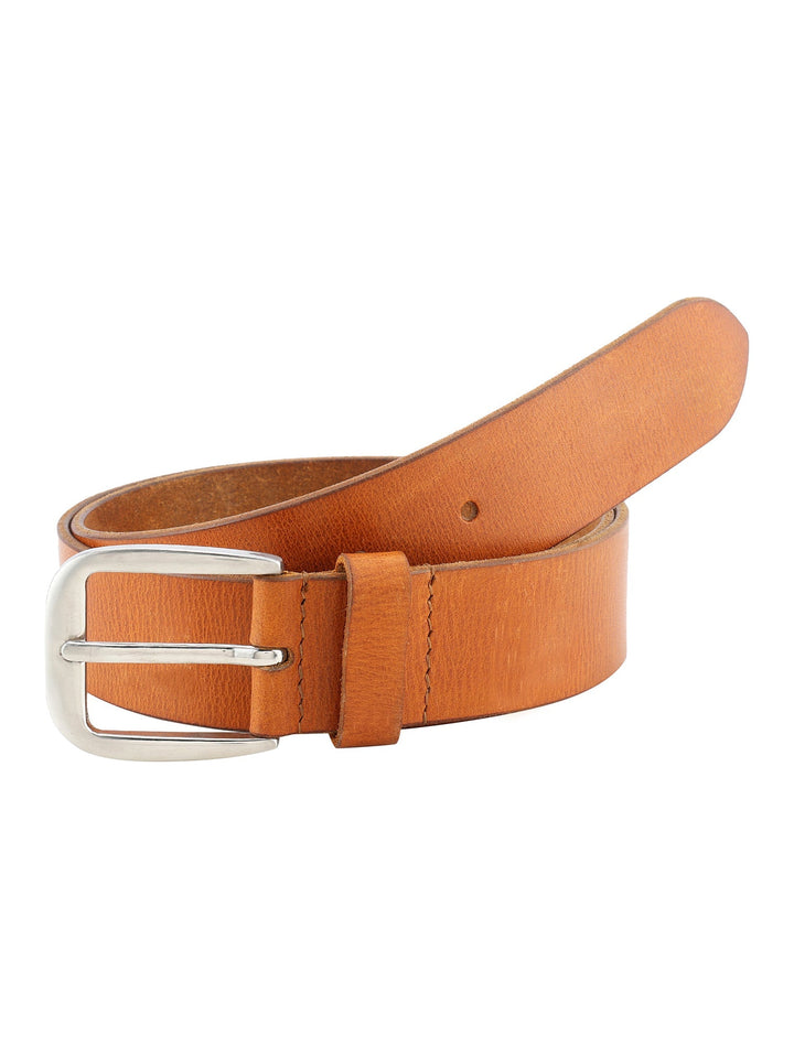 Genuine Leather Men's Casual Tan Belt