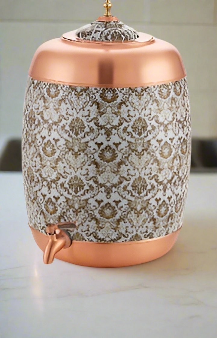 Attro Redpiness Pure Copper Water Dispenser | Traditional Copper Pot