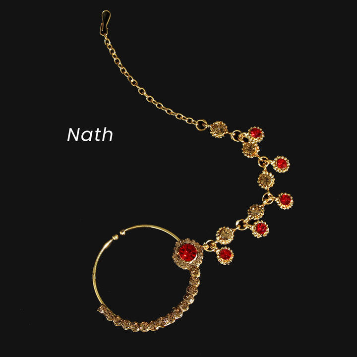 Kundan Bridal Set | Exquisite Red Wedding Jewelry Set