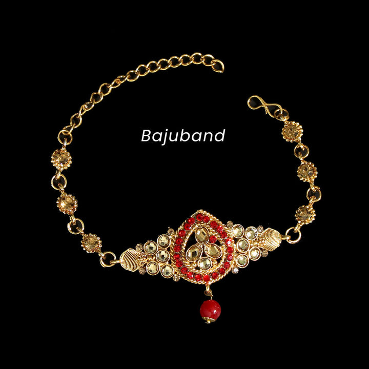Kundan Bridal Set | Exquisite Red Wedding Jewelry Set