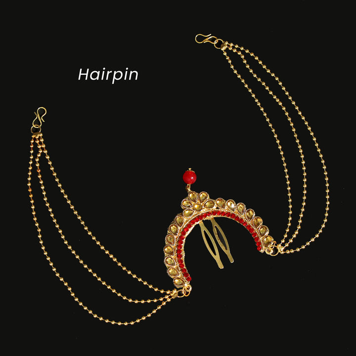 Kundan Bridal Set | Exquisite Red Wedding Jewelry Set