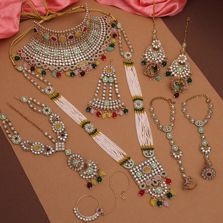 Kundan Bridal Set | Multi-Piece Dulhan Jewelry Set