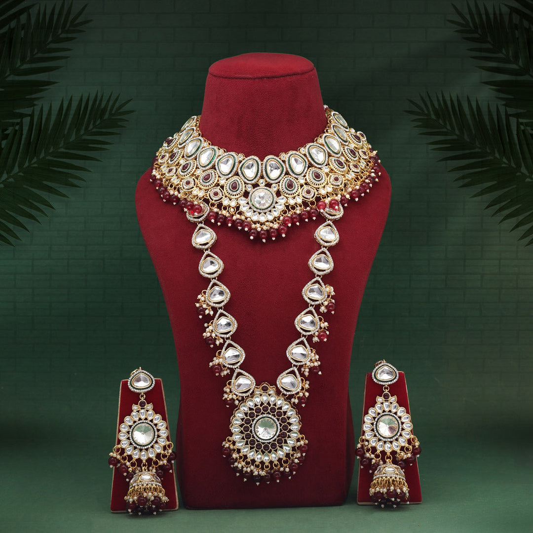 Kundan Meena Bridal Set | Exquisite Dulhan Jewelry
