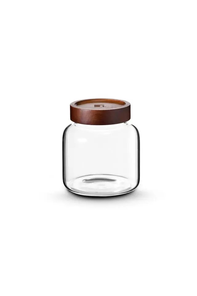 Borosilicate Glass Jar | Airtight Wood Lid Perfect for Kitchen Storage