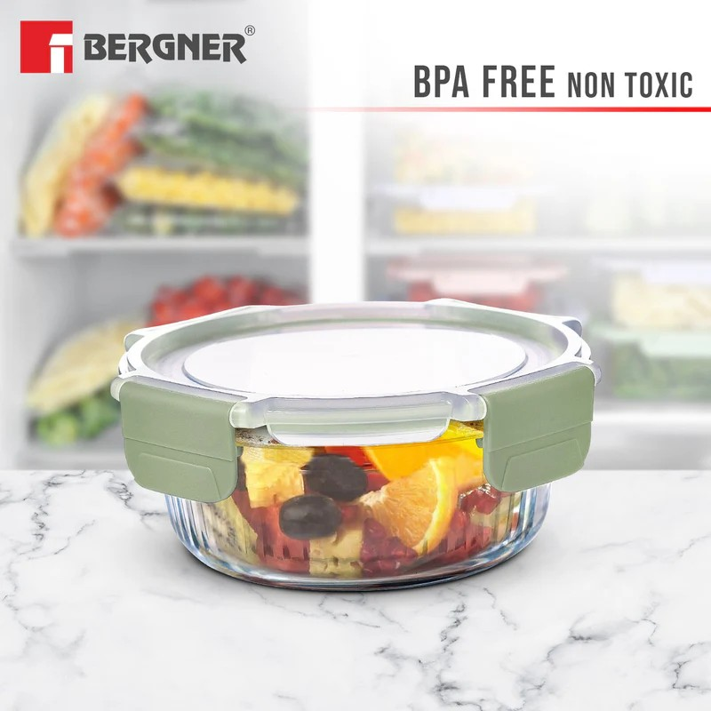 Round Glass Food Container | Premium Borosilicate for Freshness